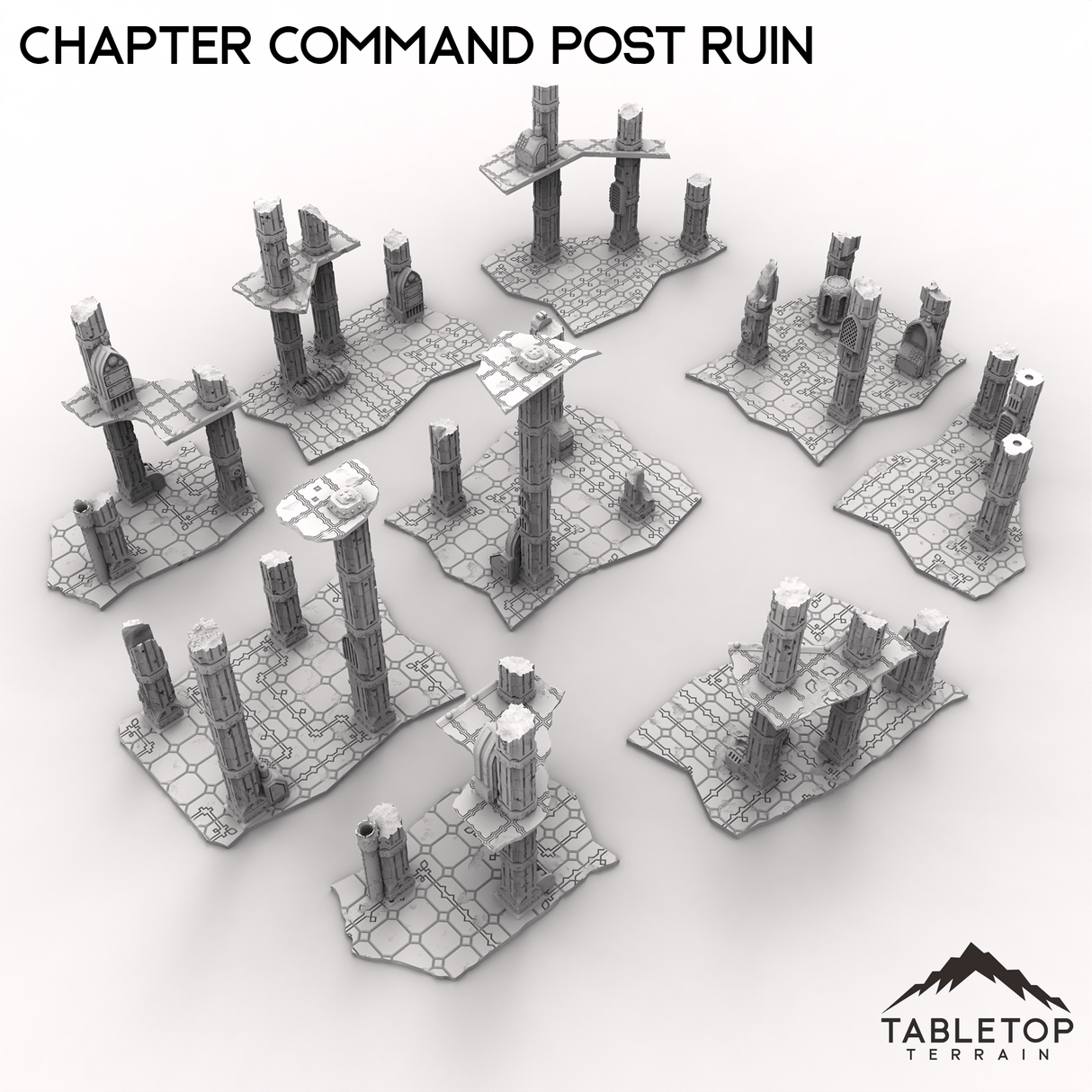 Tabletop Terrain Ruins Chapter Command Post Ruin