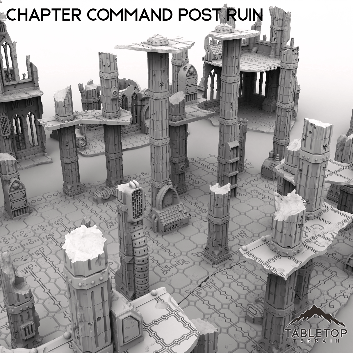 Tabletop Terrain Ruins Chapter Command Post Ruin