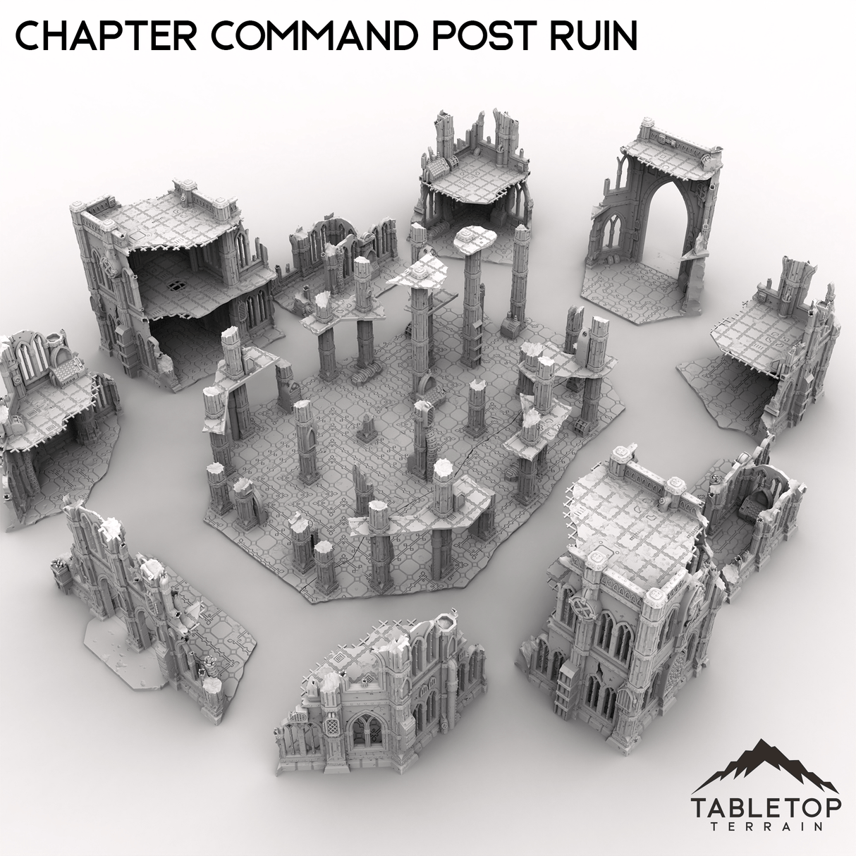Tabletop Terrain Ruins Chapter Command Post Ruin
