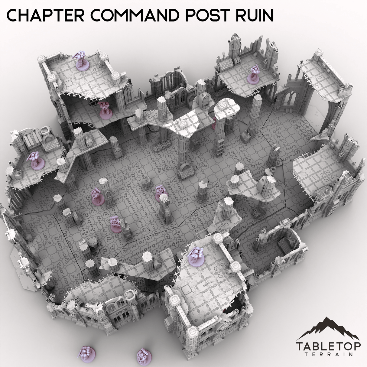 Tabletop Terrain Ruins Chapter Command Post Ruin
