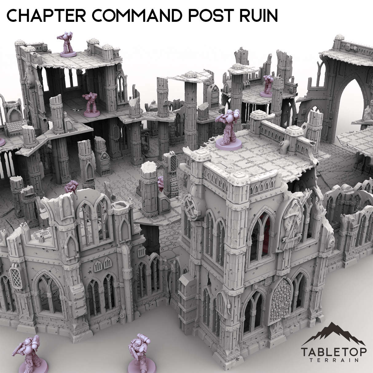 Tabletop Terrain Ruins Chapter Command Post Ruin