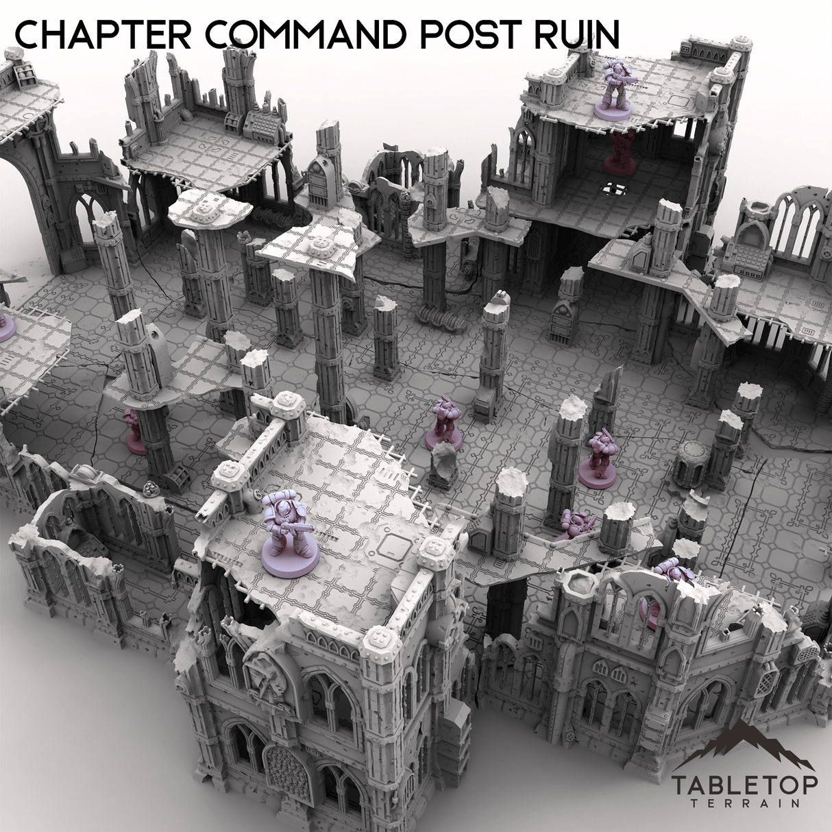 Tabletop Terrain Ruins Chapter Command Post Ruin