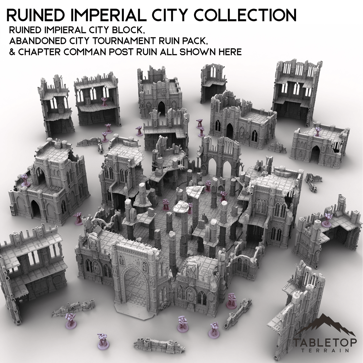 Tabletop Terrain Ruins Chapter Command Post Ruin