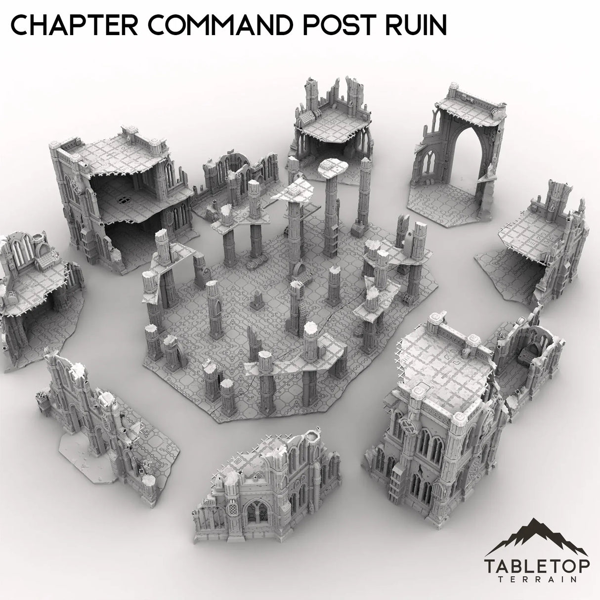 Tabletop Terrain Ruins Chapter Command Post Ruin