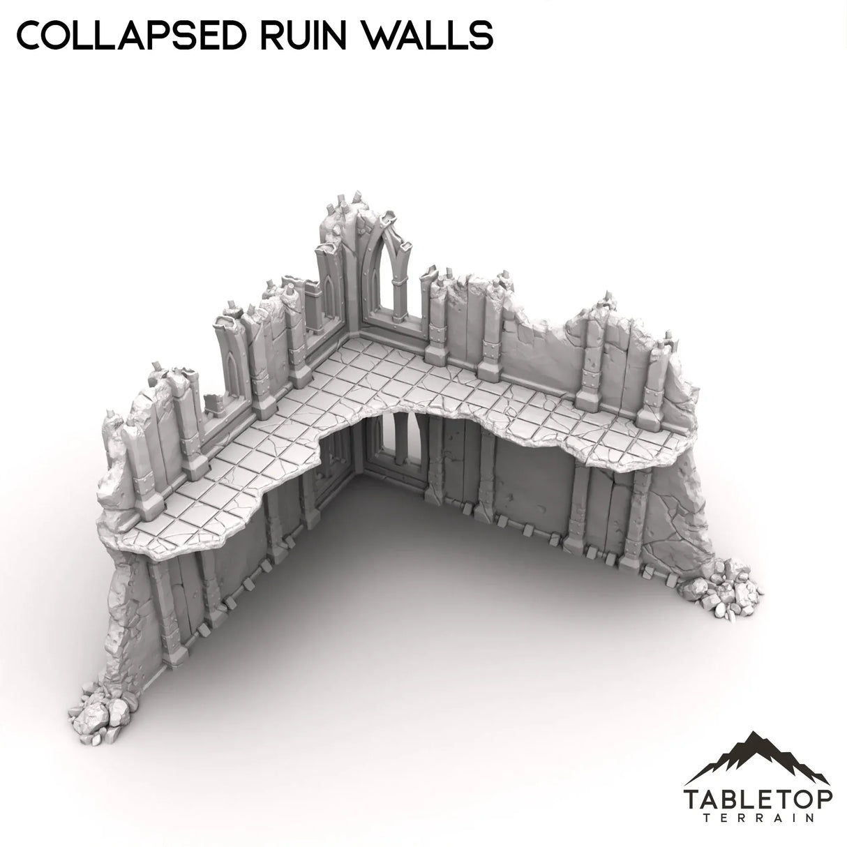 Tabletop Terrain Ruins Collapsed Ruin Walls