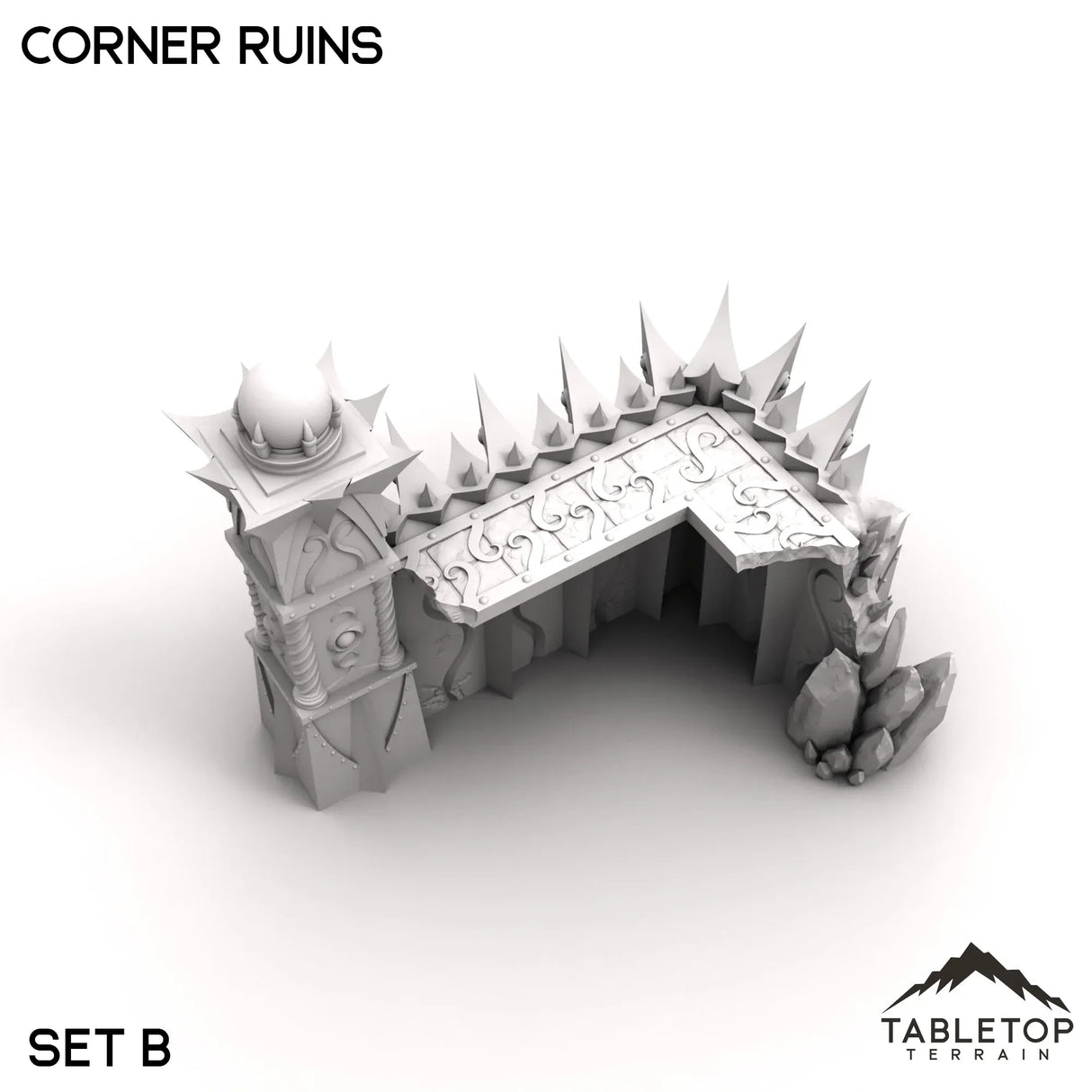 Tabletop Terrain Ruins Corner Ruins - Ithyria, World of Change