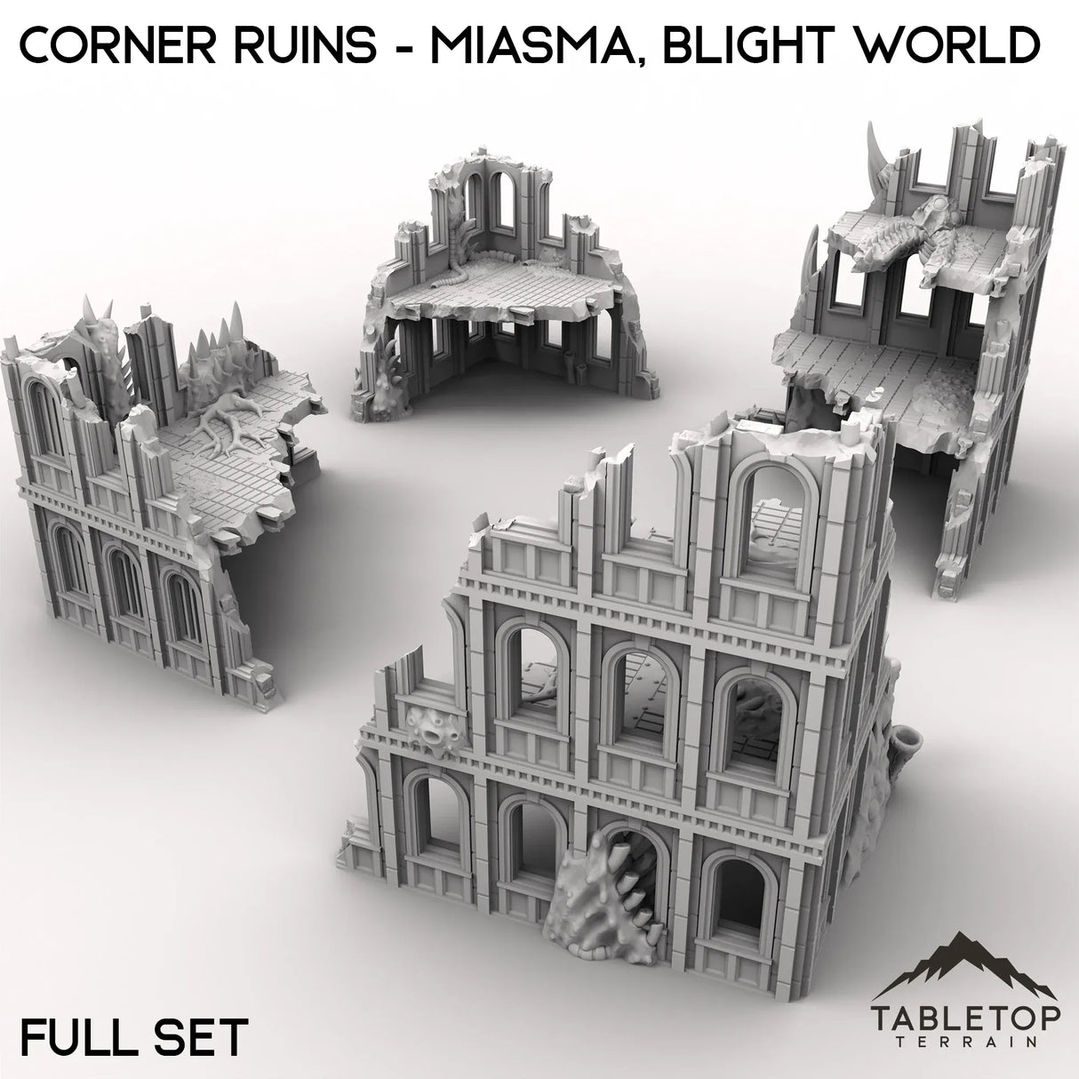 Tabletop Terrain Ruins Corner Ruins - Miasma, Blight World