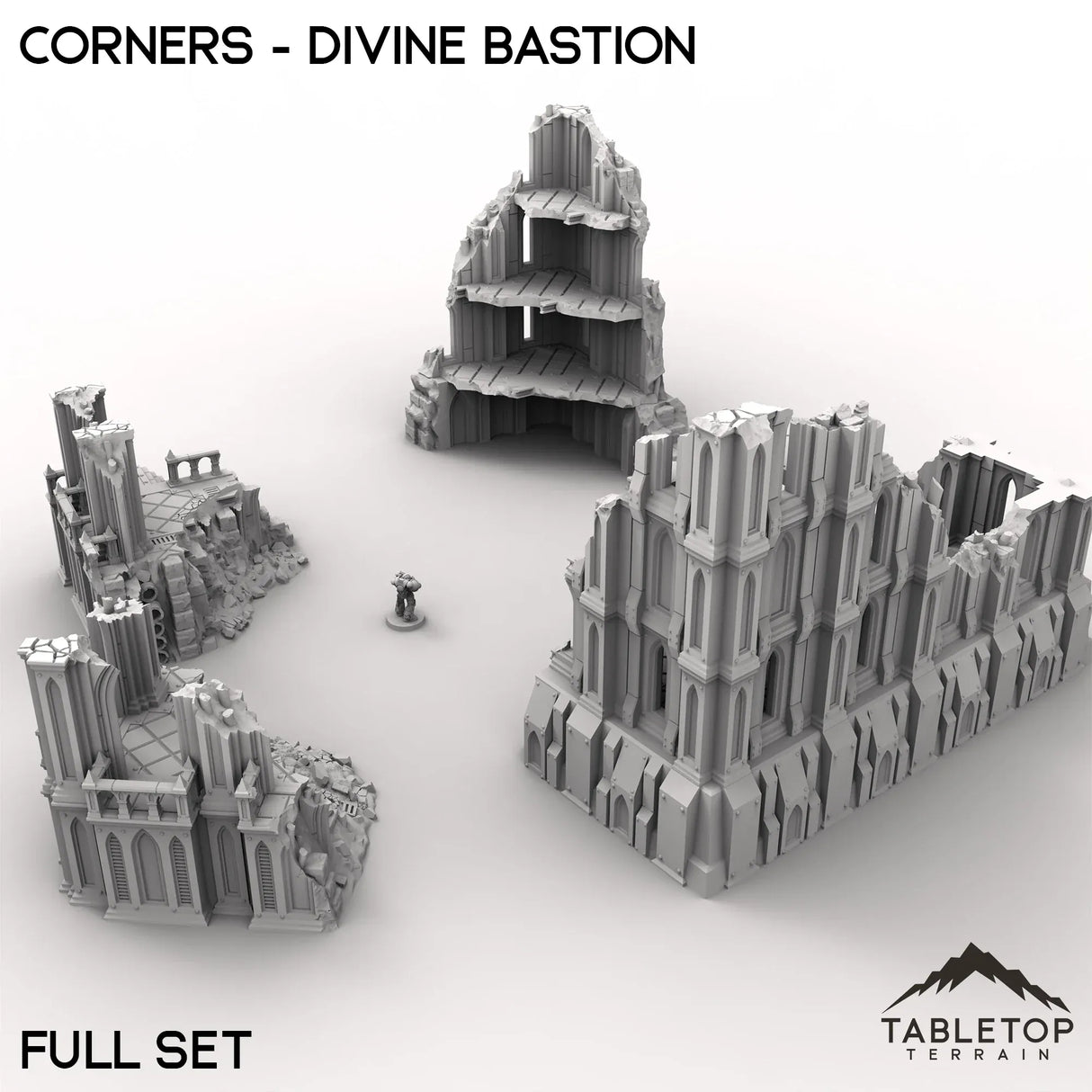 Tabletop Terrain Ruins Corners - Divine Bastion, a Failed Arcology