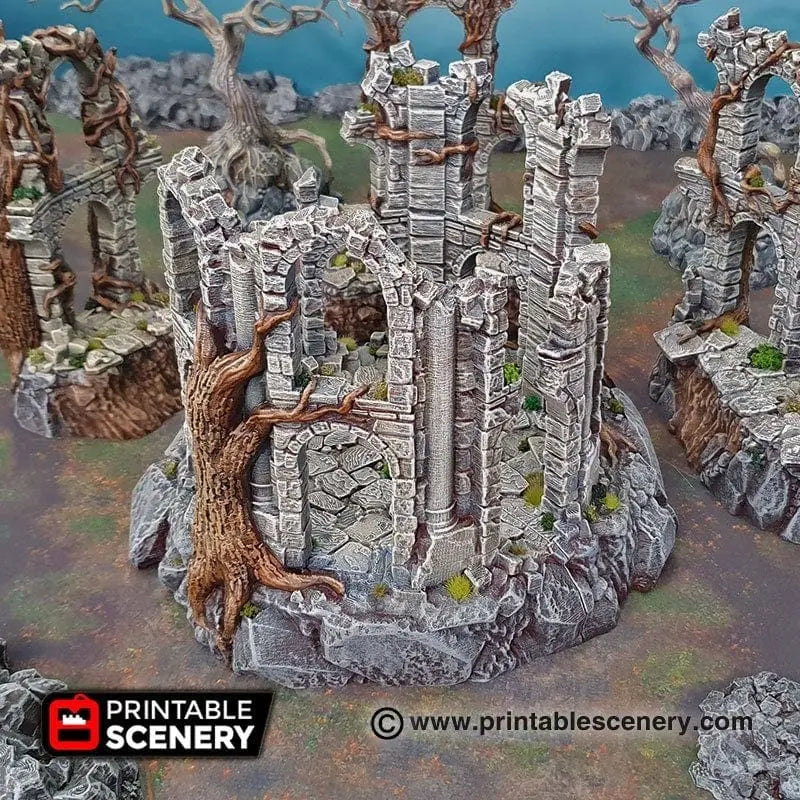 Tabletop Terrain Ruins Court of the Shadow King - Fantasy Terrain