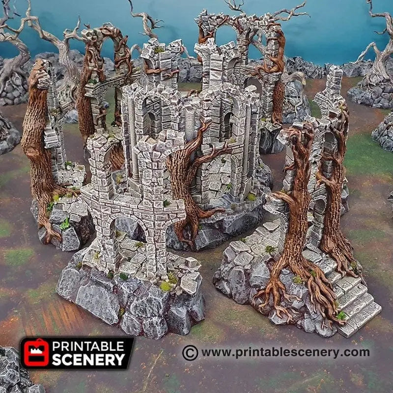 Tabletop Terrain Ruins Court of the Shadow King - Fantasy Terrain