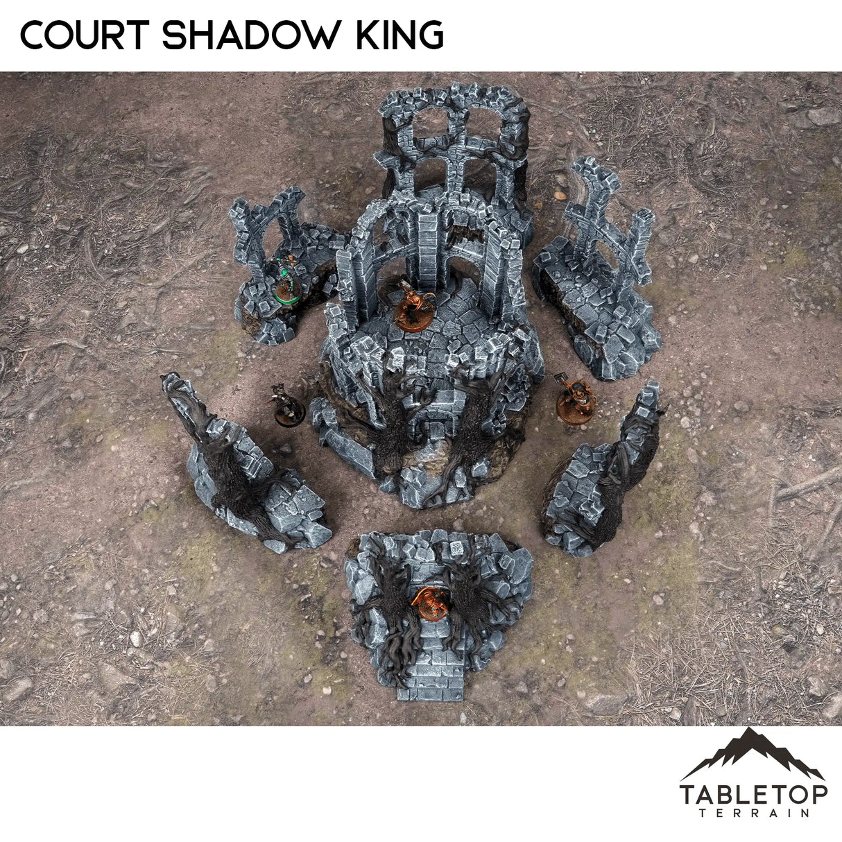 Tabletop Terrain Ruins Court of the Shadow King - Fantasy Terrain