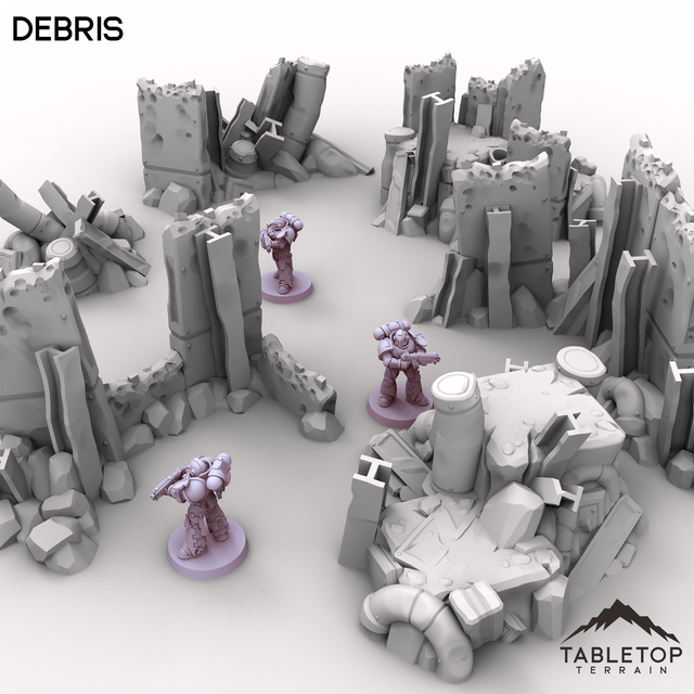 Tabletop Terrain Ruins Debris