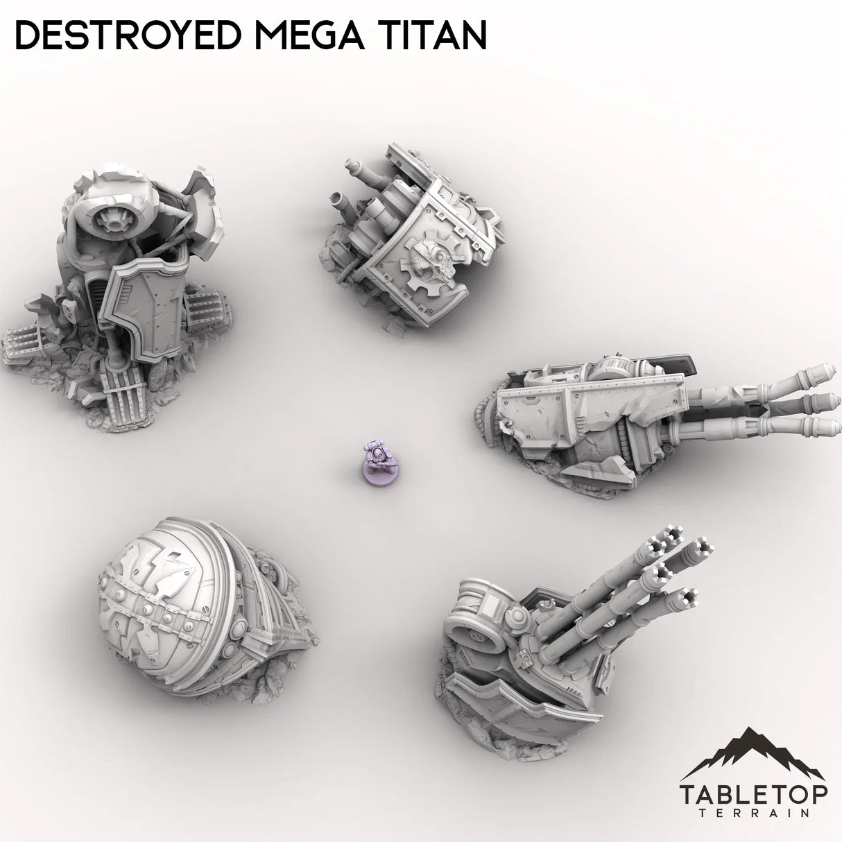 Tabletop Terrain Ruins Destroyed Mega Titan