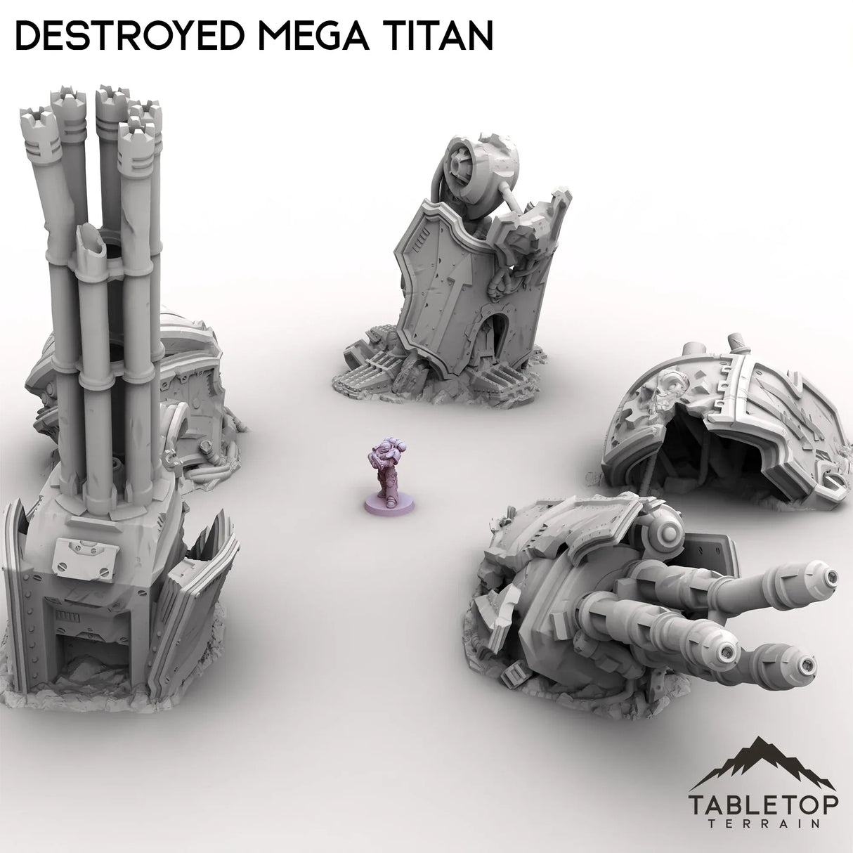 Tabletop Terrain Ruins Destroyed Mega Titan