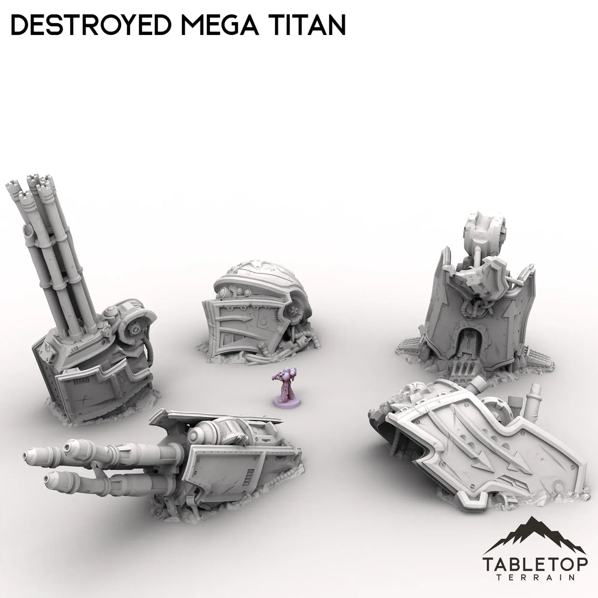 Tabletop Terrain Ruins Destroyed Mega Titan