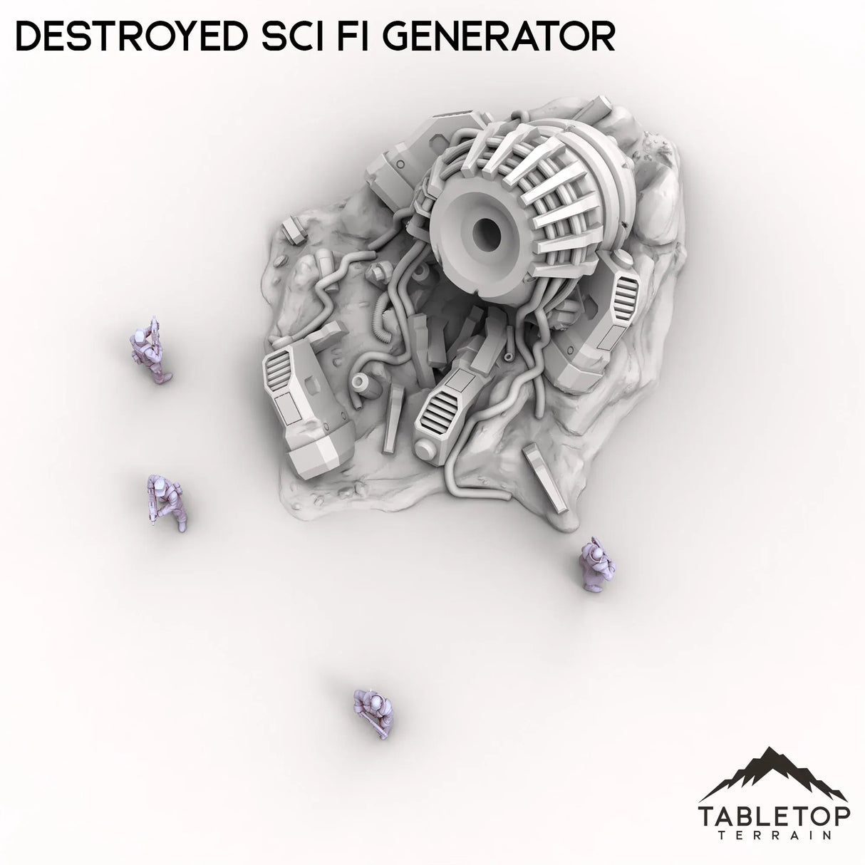 Tabletop Terrain Ruins Destroyed Sci Fi Generator
