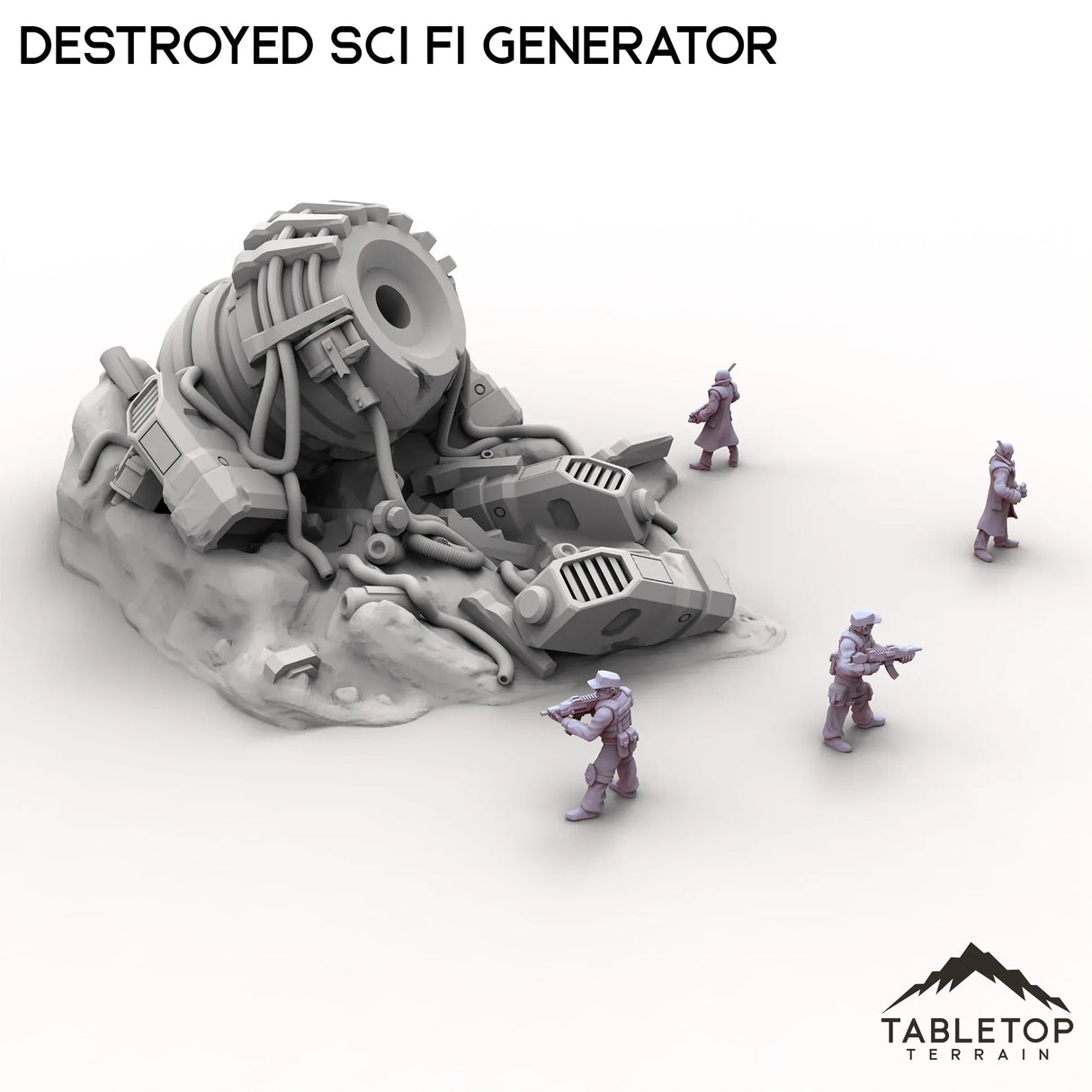 Tabletop Terrain Ruins Destroyed Sci Fi Generator