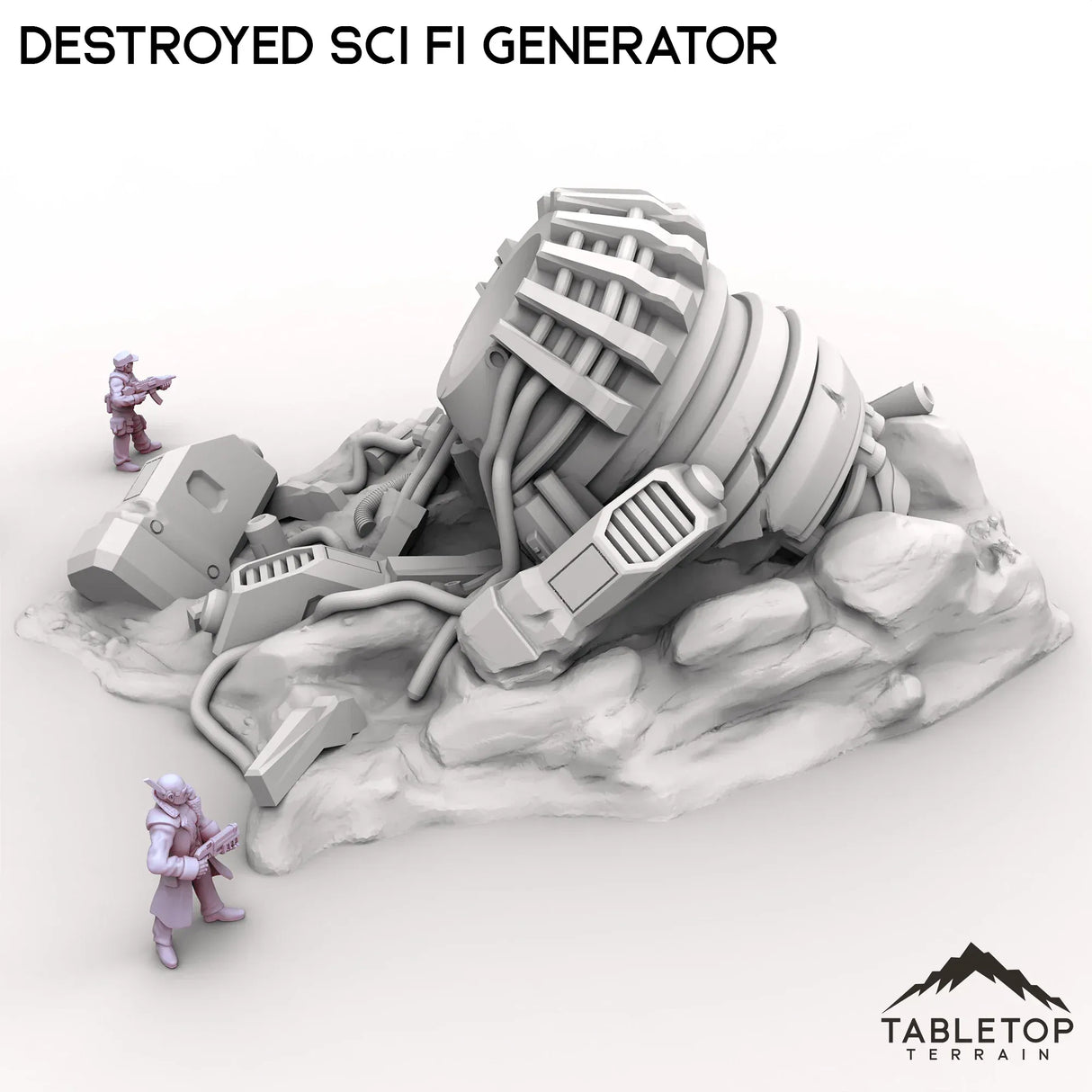 Tabletop Terrain Ruins Destroyed Sci Fi Generator