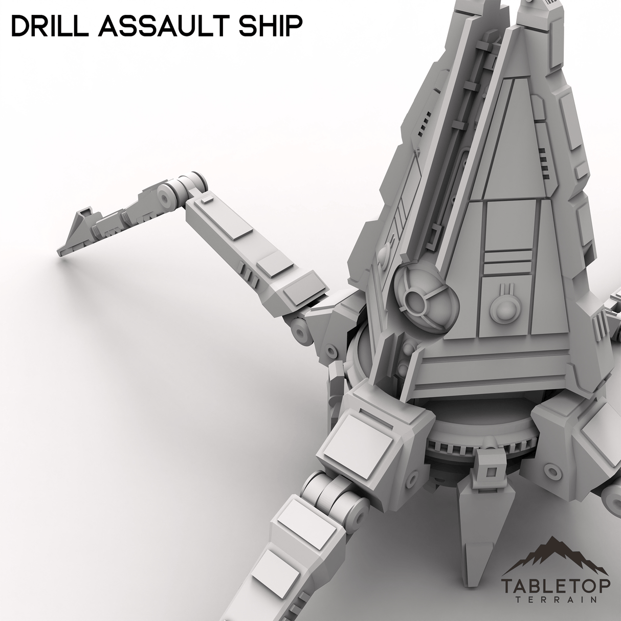 Tabletop Terrain Ruins Drill Assault Ship - To'ka Station