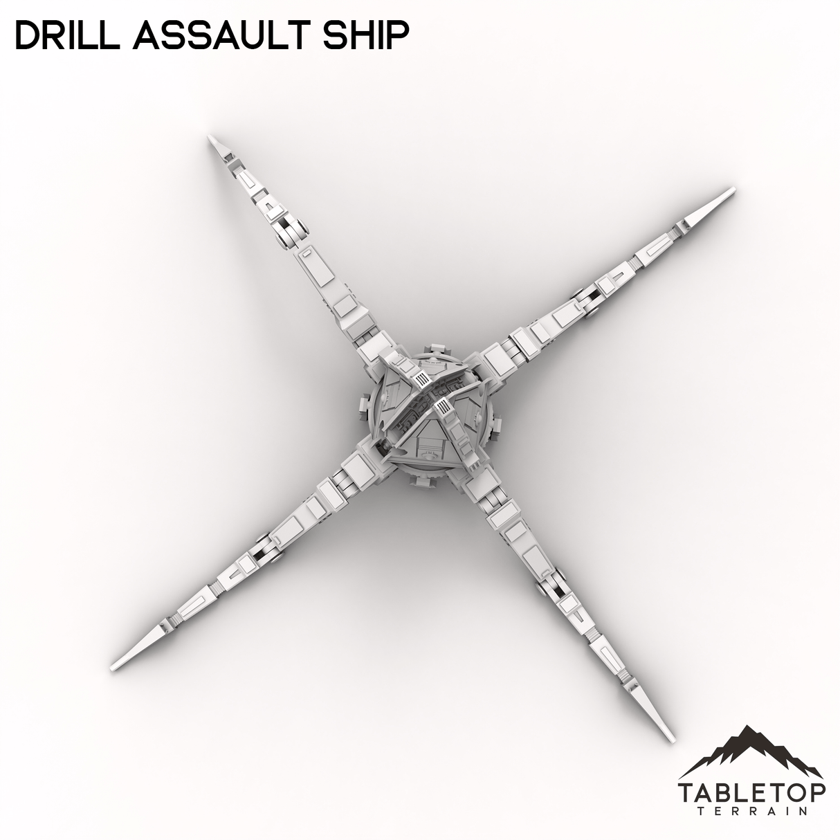 Tabletop Terrain Ruins Drill Assault Ship - To'ka Station