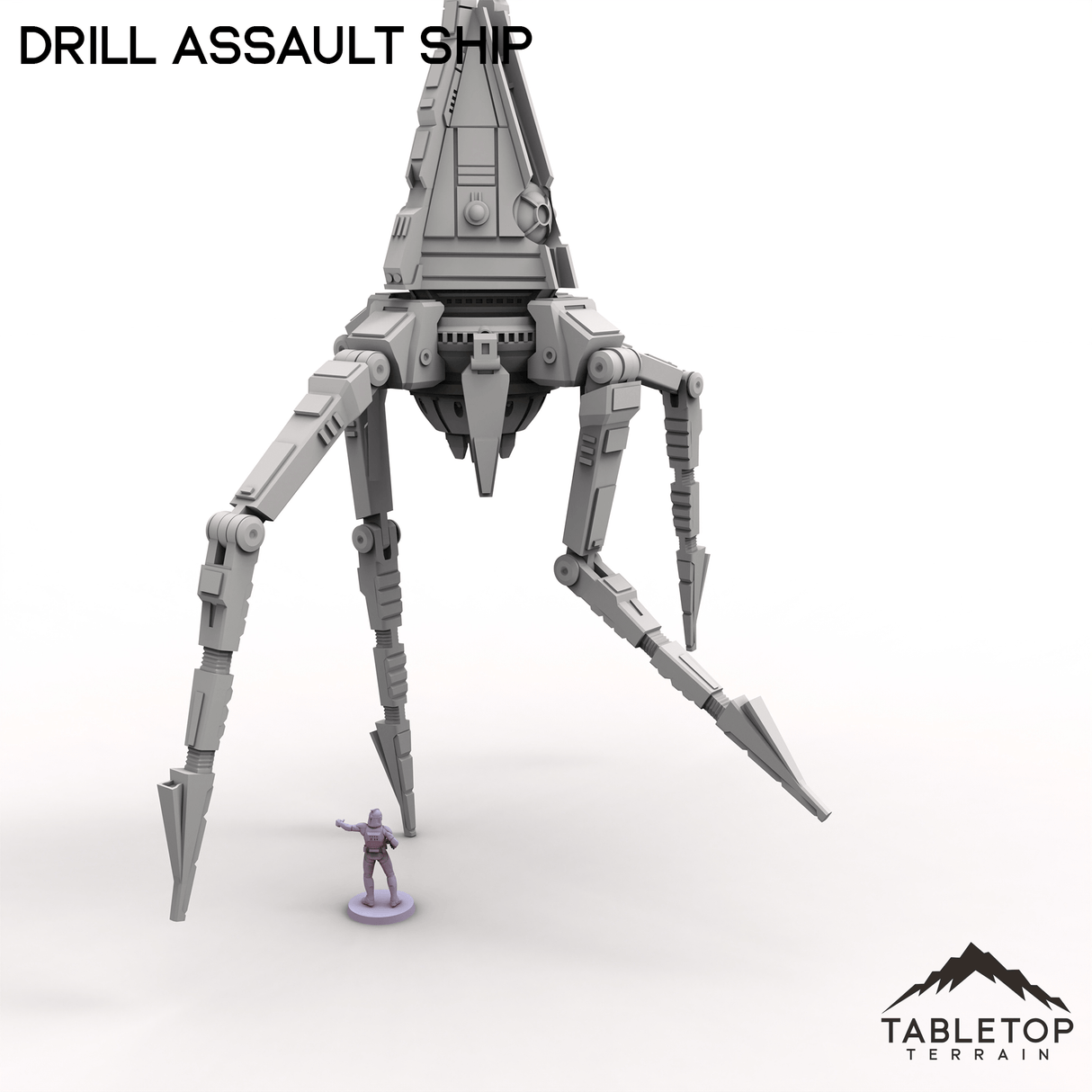 Tabletop Terrain Ruins Drill Assault Ship - To'ka Station