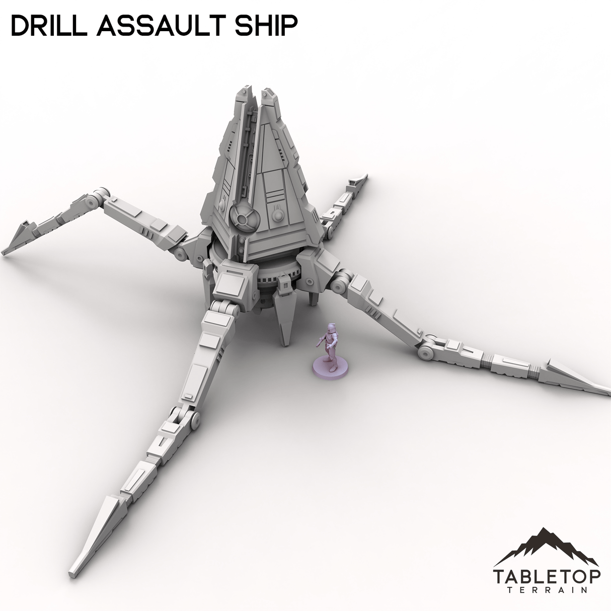 Tabletop Terrain Ruins Drill Assault Ship - To'ka Station