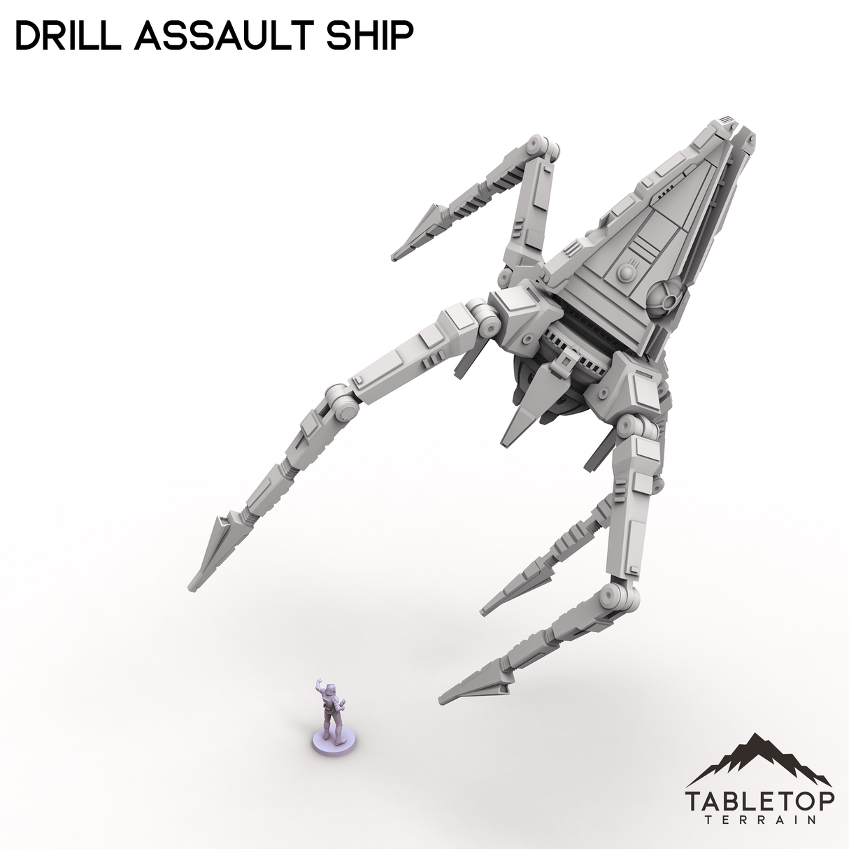 Tabletop Terrain Ruins Drill Assault Ship - To'ka Station