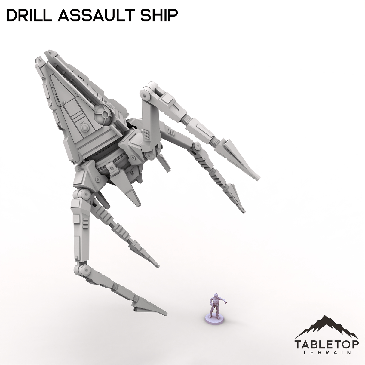 Tabletop Terrain Ruins Drill Assault Ship - To'ka Station