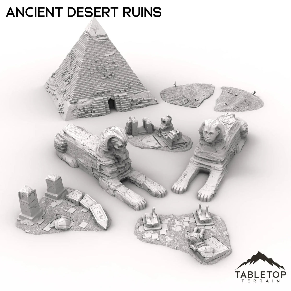 Tabletop Terrain Ruins Full set / 32mm Ancient Desert Ruins