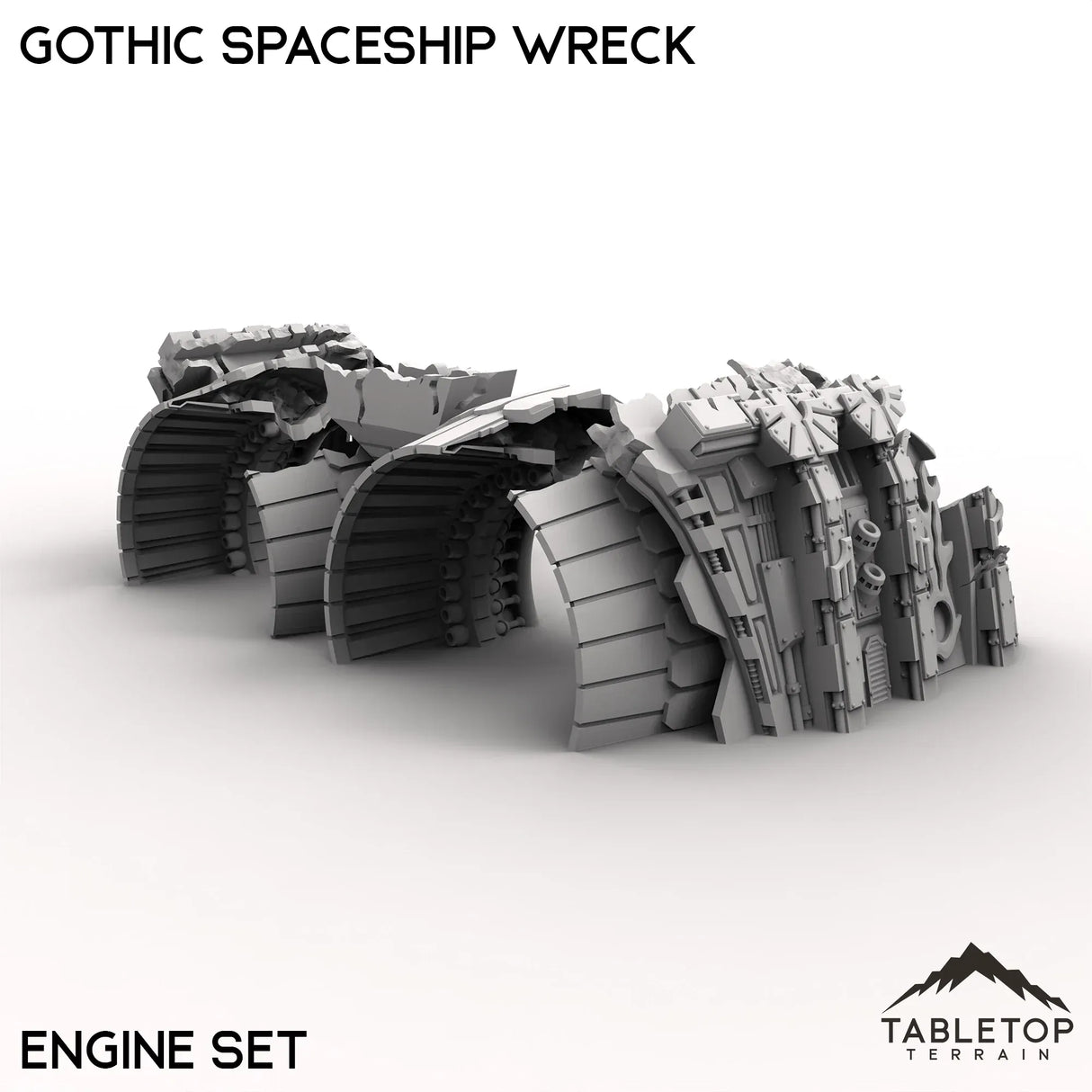 Tabletop Terrain Ruins Gothic Spaceship Wreck