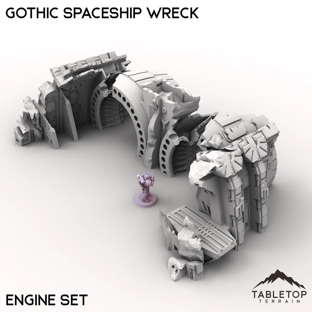 Tabletop Terrain Ruins Gothic Spaceship Wreck