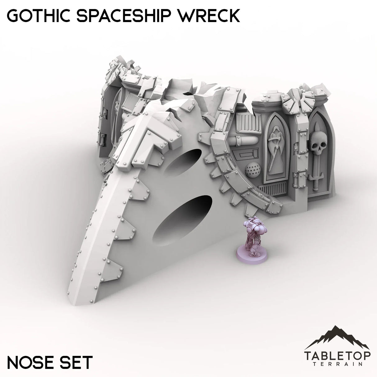 Tabletop Terrain Ruins Gothic Spaceship Wreck