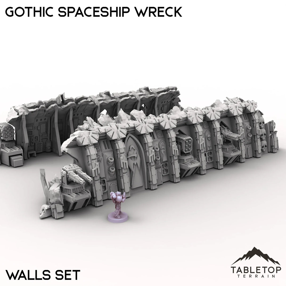 Tabletop Terrain Ruins Gothic Spaceship Wreck
