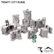 Tabletop Terrain Ruins HEXTECH Trinity City Ruins - 6mm