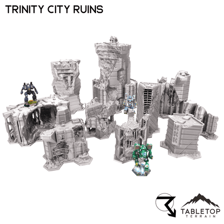 Tabletop Terrain Ruins HEXTECH Trinity City Ruins - 6mm