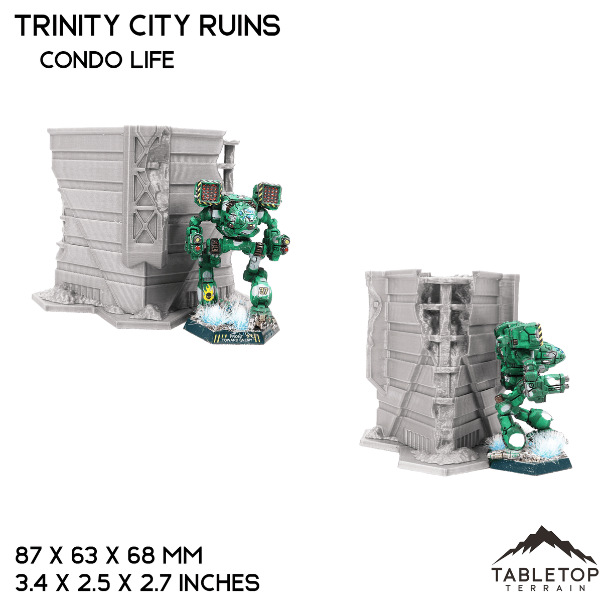 Tabletop Terrain Ruins HEXTECH Trinity City Ruins - 6mm