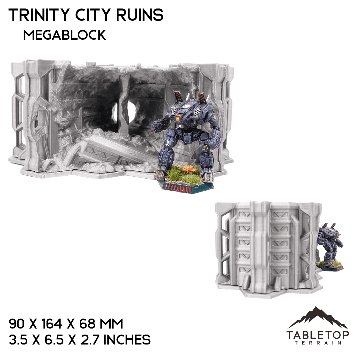 Tabletop Terrain Ruins HEXTECH Trinity City Ruins - 6mm