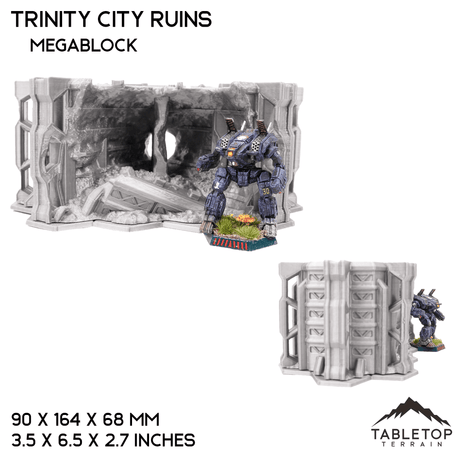 Tabletop Terrain Ruins HEXTECH Trinity City Ruins - 6mm