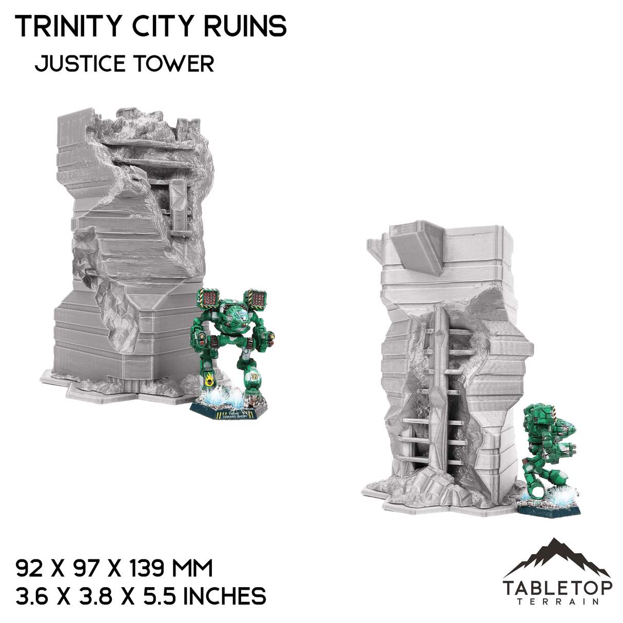Tabletop Terrain Ruins HEXTECH Trinity City Ruins - 6mm