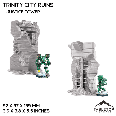 Tabletop Terrain Ruins HEXTECH Trinity City Ruins - 6mm