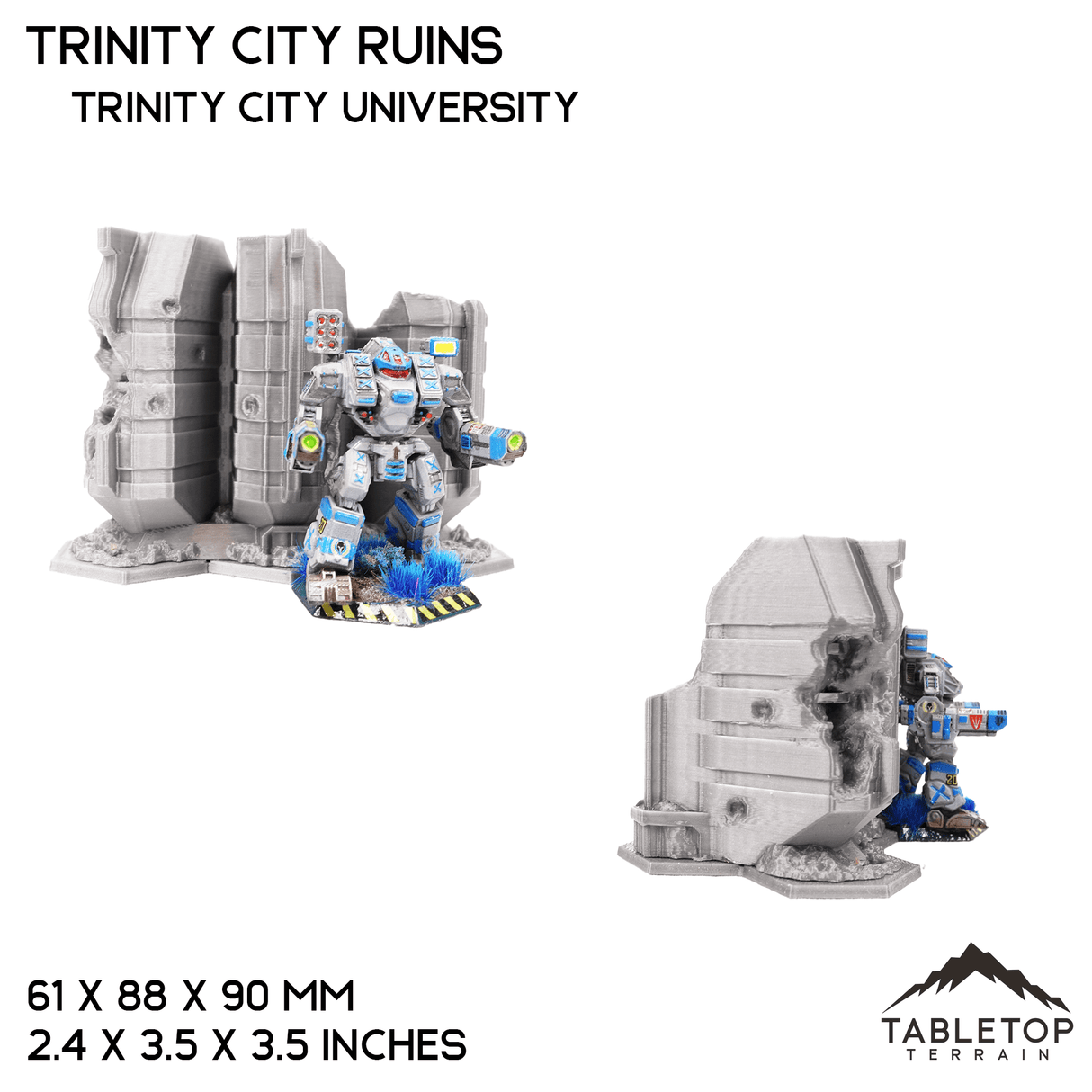 Tabletop Terrain Ruins HEXTECH Trinity City Ruins - 6mm
