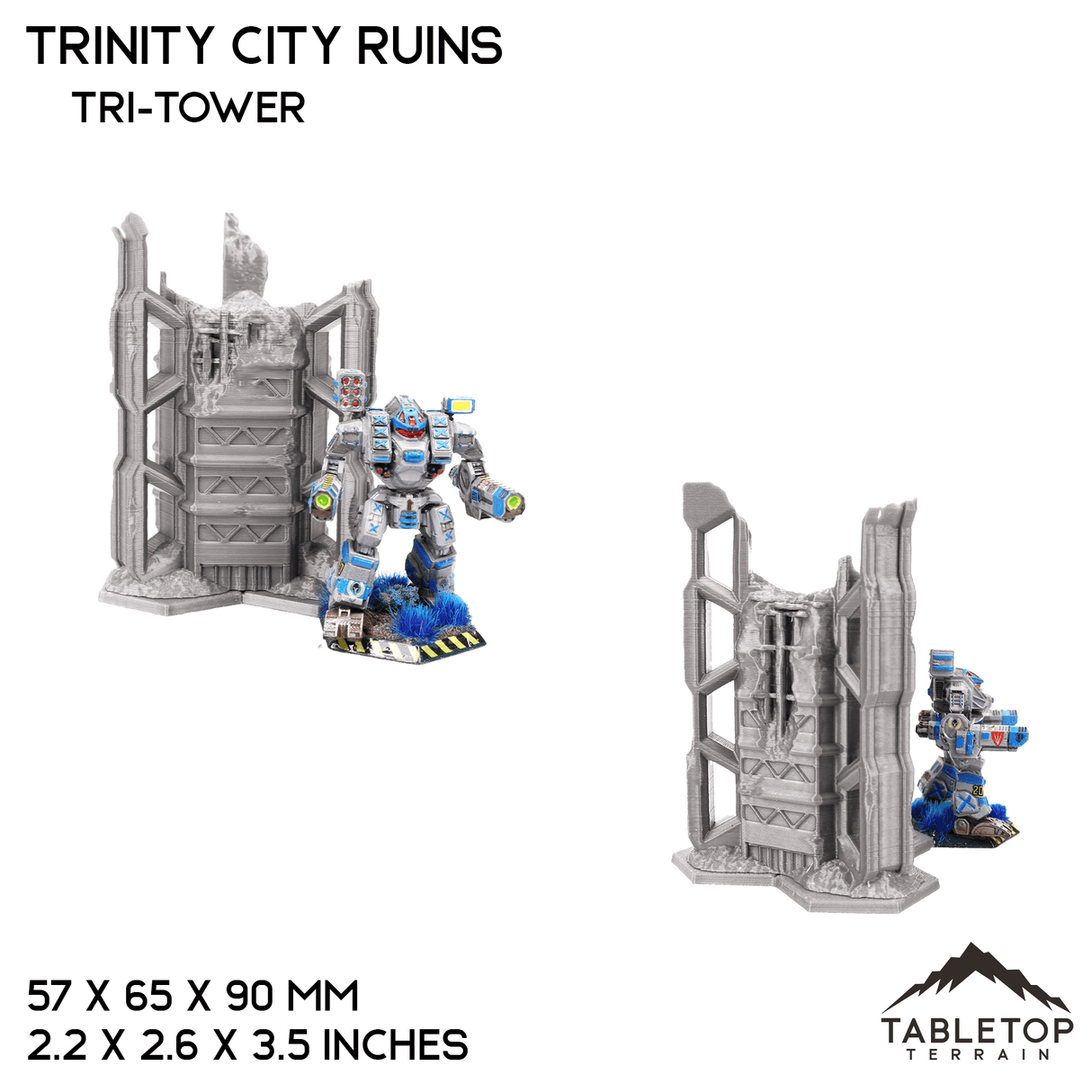 Tabletop Terrain Ruins HEXTECH Trinity City Ruins - 6mm