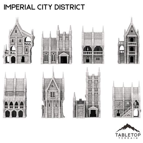 Tabletop Terrain Ruins Imperial City District