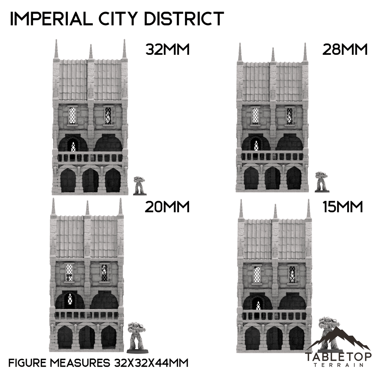 Tabletop Terrain Ruins Imperial City District