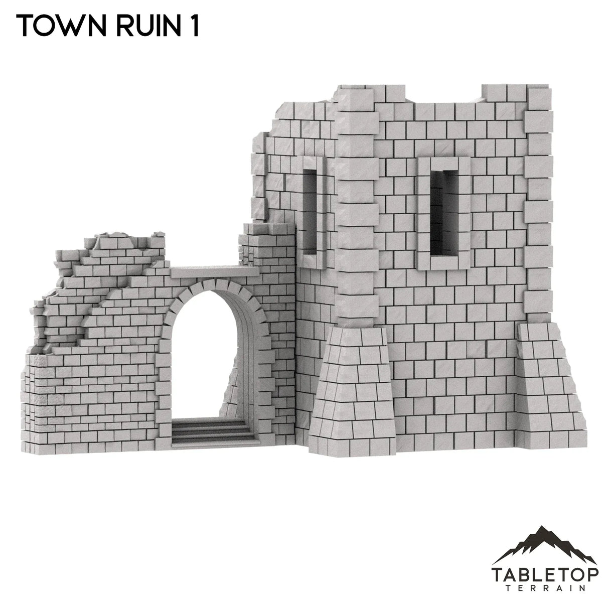 Tabletop Terrain Ruins Monte Cassino Town Ruin 1