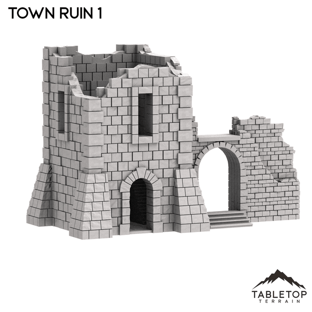 Tabletop Terrain Ruins Monte Cassino Town Ruin 1