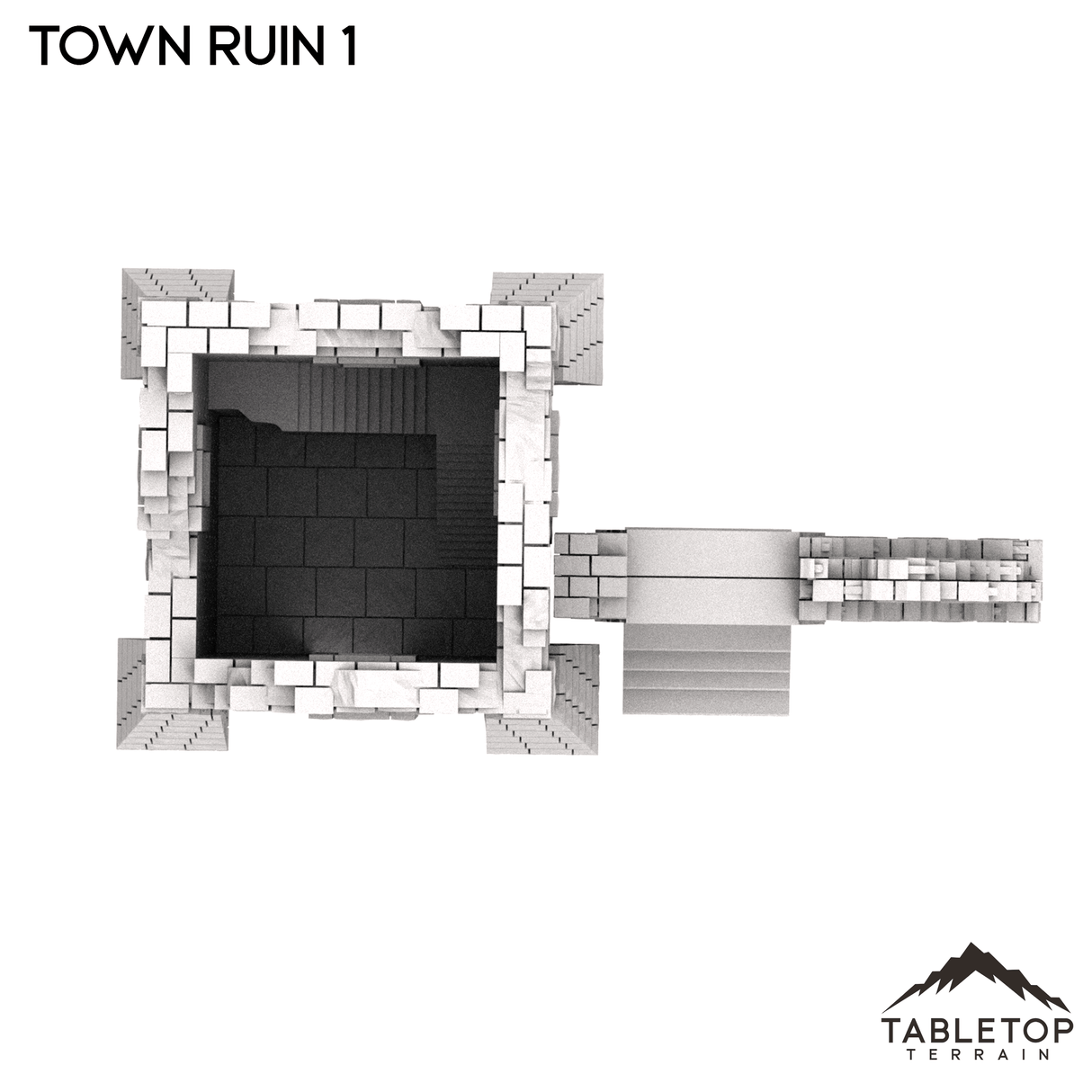Tabletop Terrain Ruins Monte Cassino Town Ruin 1