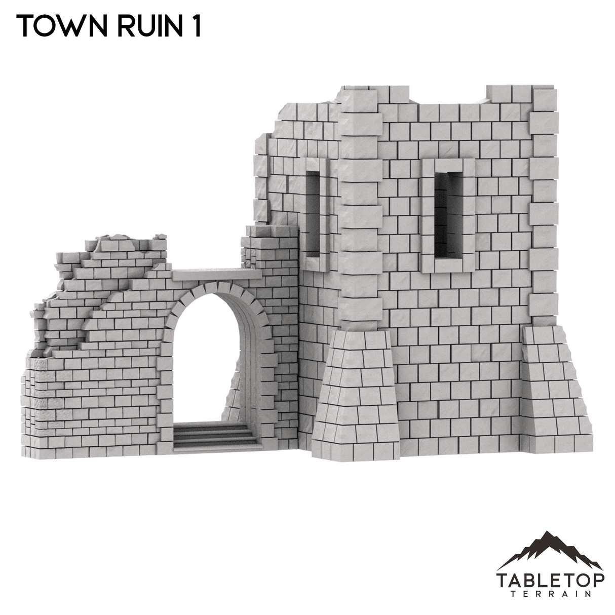 Tabletop Terrain Ruins Monte Cassino Town Ruin 1