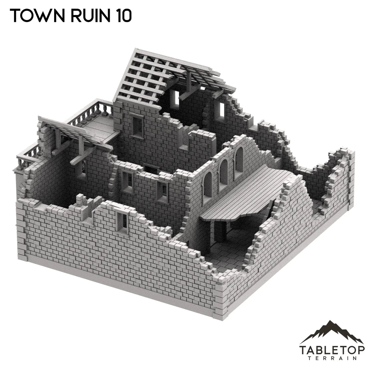 Tabletop Terrain Ruins Monte Cassino Town Ruin 10