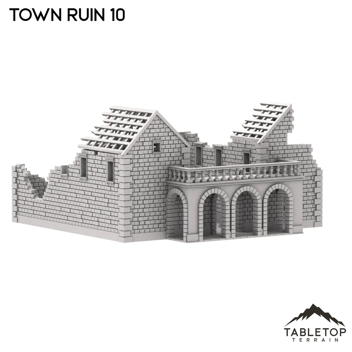 Tabletop Terrain Ruins Monte Cassino Town Ruin 10